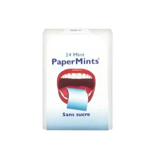 PaperMints Feuilles Haleine Fraîche Sans Sucres x24